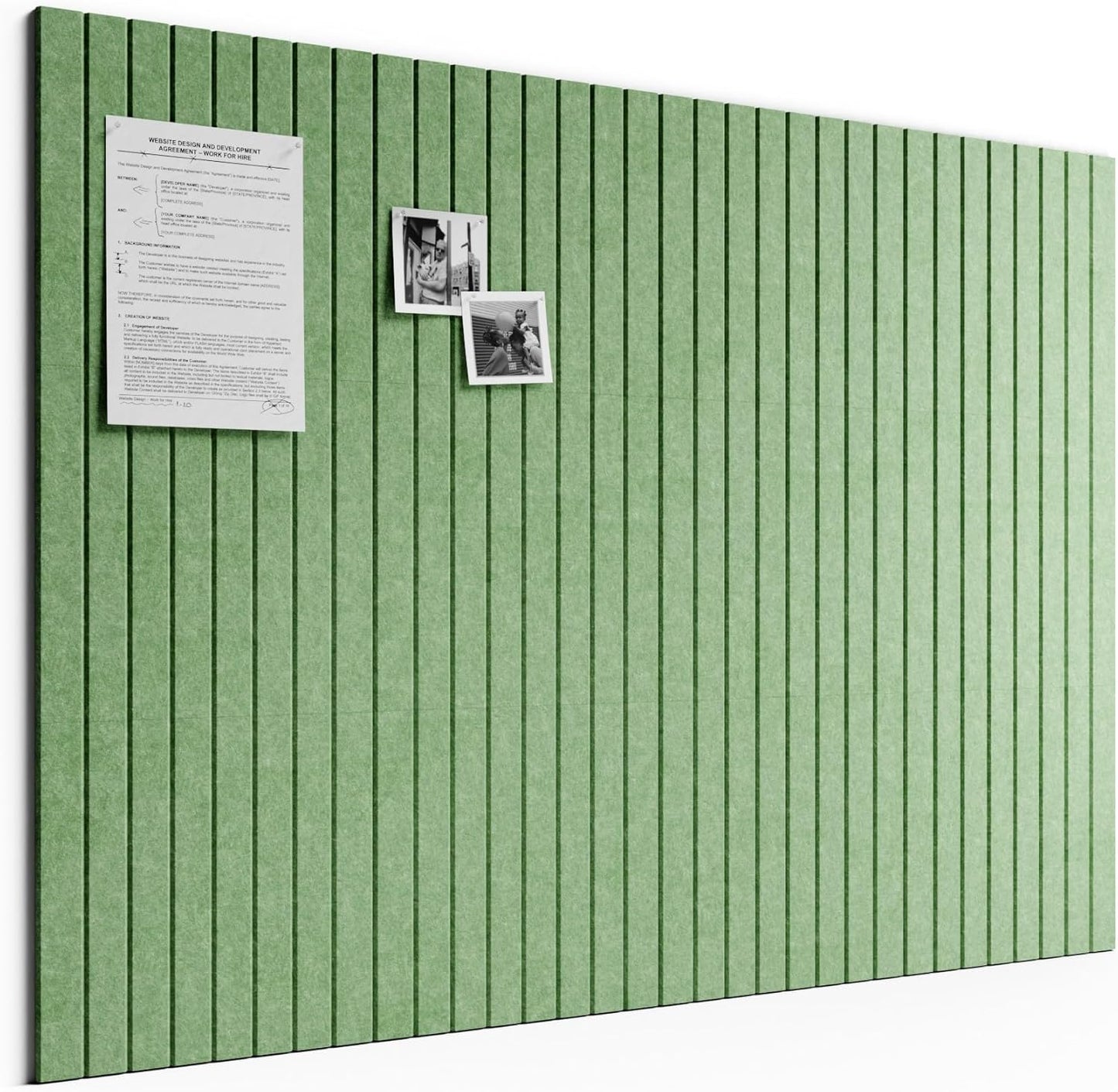 Bumusty Large Cork Board Alternative-48 x 36" Felt Bulletin Board Tiles, with 30 Pushpins, 70 Adhesive Tabs, Fine-Stripe 12-Pack, Cork Boards for Office Push Pin Board Felt Board-Oatmeal