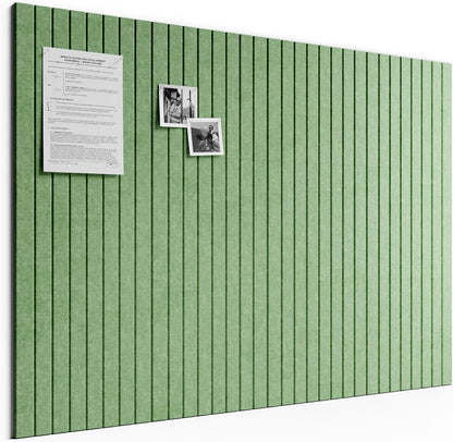 Bumusty Large Cork Board Alternative-48 x 36" Felt Bulletin Board Tiles, with 30 Pushpins, 70 Adhesive Tabs, Fine-Stripe 12-Pack, Cork Boards for Office Push Pin Board Felt Board-Oatmeal