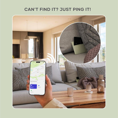 Satechi FindAll Wallet Card with Find My, Wallet Tracker Card with Left Behind Notification, Sound Alert and Wireless Charging, Works with iPhone, iPad, Mac – Black