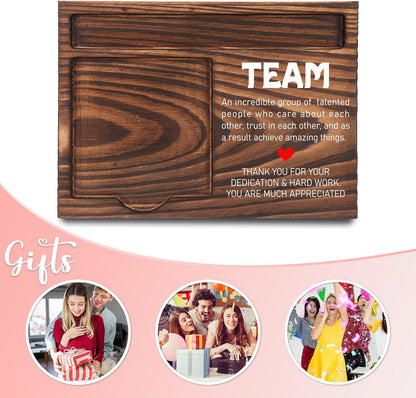 Inspirational Motivational Gifts, Encourage Gifts, Recovery Gifts, Little Reminders Sticky Note Holder, Post-it Note Dispenser for Desk, Wooden Post-it Note & Pen Holder 6.5" x 4.7" - FTA121