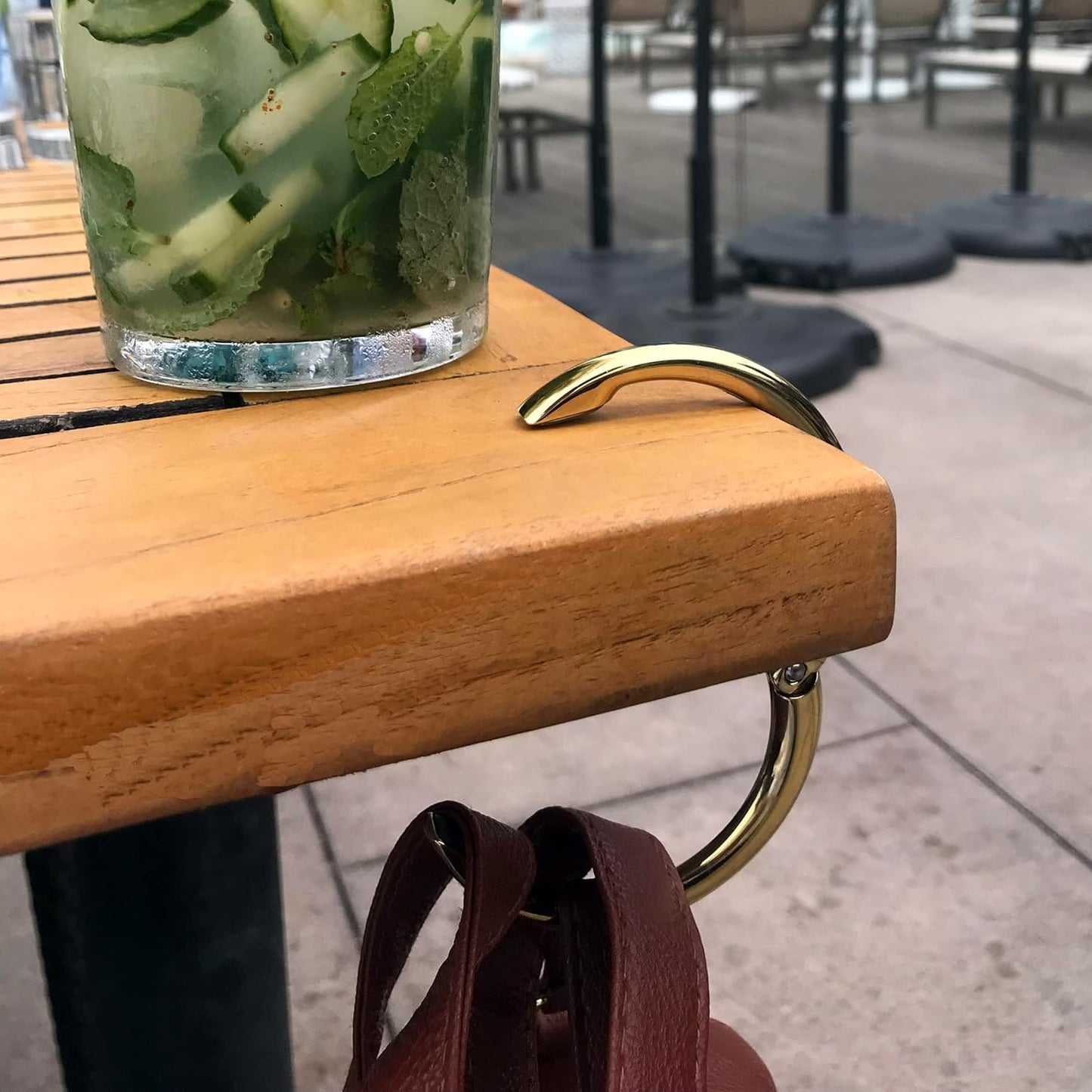 Clipa Bag Hanger - The Ring that Opens Into a Hook, Closes Automatically | Hangs Almost Anywhere in Just 1/2" of Space | Holds 33 lbs | 9 Styles | 3 yr Warranty