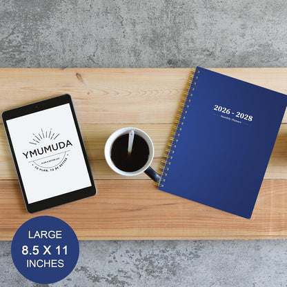 Ymumuda Weekly To Do List Notepad - Daily To Do List Undated 52 - Week Sheets, 8.5x11" Weekly Goal Notebook, Habit Tracker Journal, Excellent for Student School Work Personal Productivity Organizer