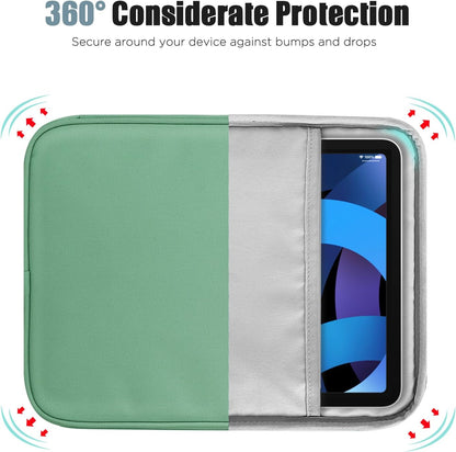 TiMOVO 9-11" Tablet Sleeve Bag for iPad 11-inch A16 2025, iPad 10.9"/10.2"| Air 11 Inch/5th/4th Gen. 10.9", Galaxy Tab A9+/A11Plus 11", Protective Bag with Pocket, Black