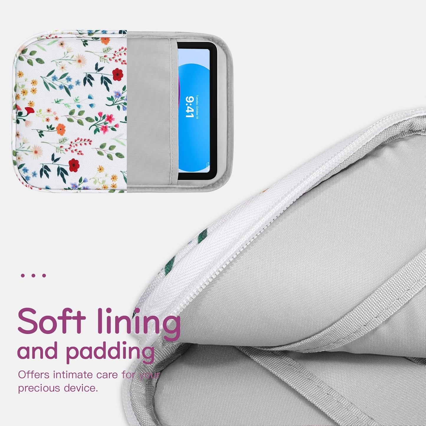 Dadanism 9-11" Tablet Sleeve Bag Carrying Case for iPad (A16) 11th Gen 11", iPad 10th Gen 10.9" Air 5/4, iPad Air M4/Pro 11", iPad 9/8/7th, Galaxy Tab A11+ Plus 11", Remarkable 2 10.3", Black