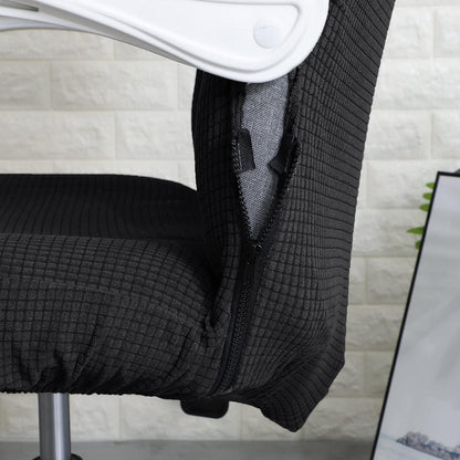 FORCHEER Office Chair Armrest Covers 12-15 Inch Velvet Elastic Black Arm Rest Covers for Desk Computer Chairs Washable