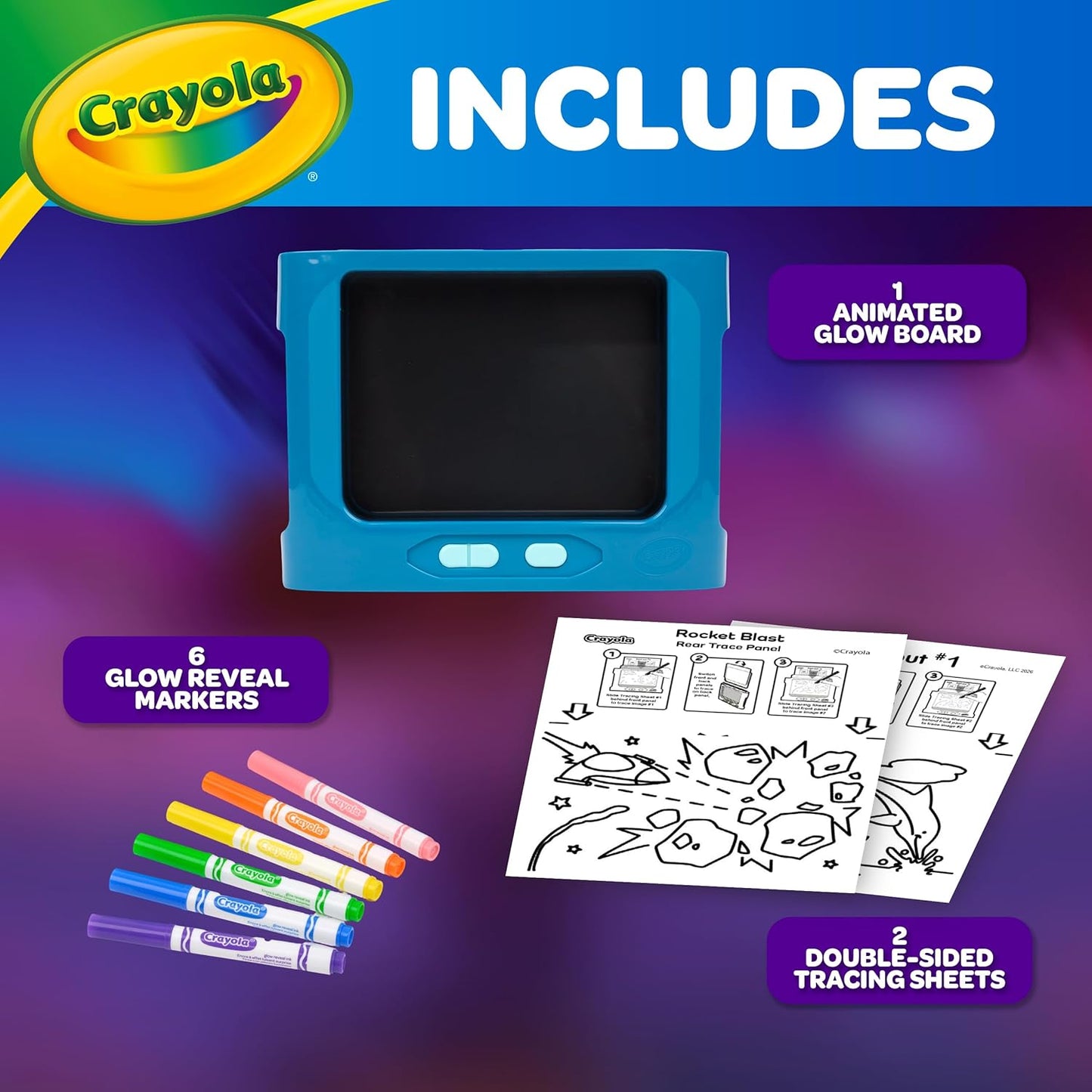 Crayola Ultimate Light Board - White, Kids Drawing Tablet, Gifts for Kids, LED Drawing Board, Sketching Art Projector, Toys for Boys & Girls, 6+