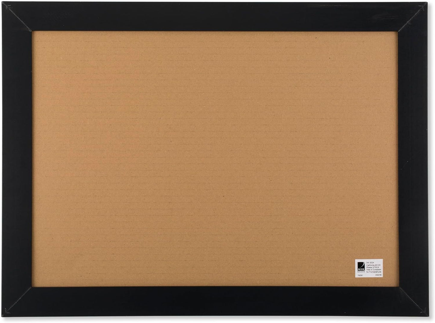 Quartet Cork Bulletin Board, Framed Corkboard, 11” x 17”, Black Frame, Message Board (79279)