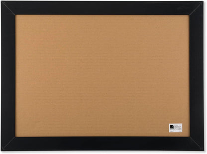Quartet Cork Bulletin Board, Framed Corkboard, 11” x 17”, Black Frame, Message Board (79279)