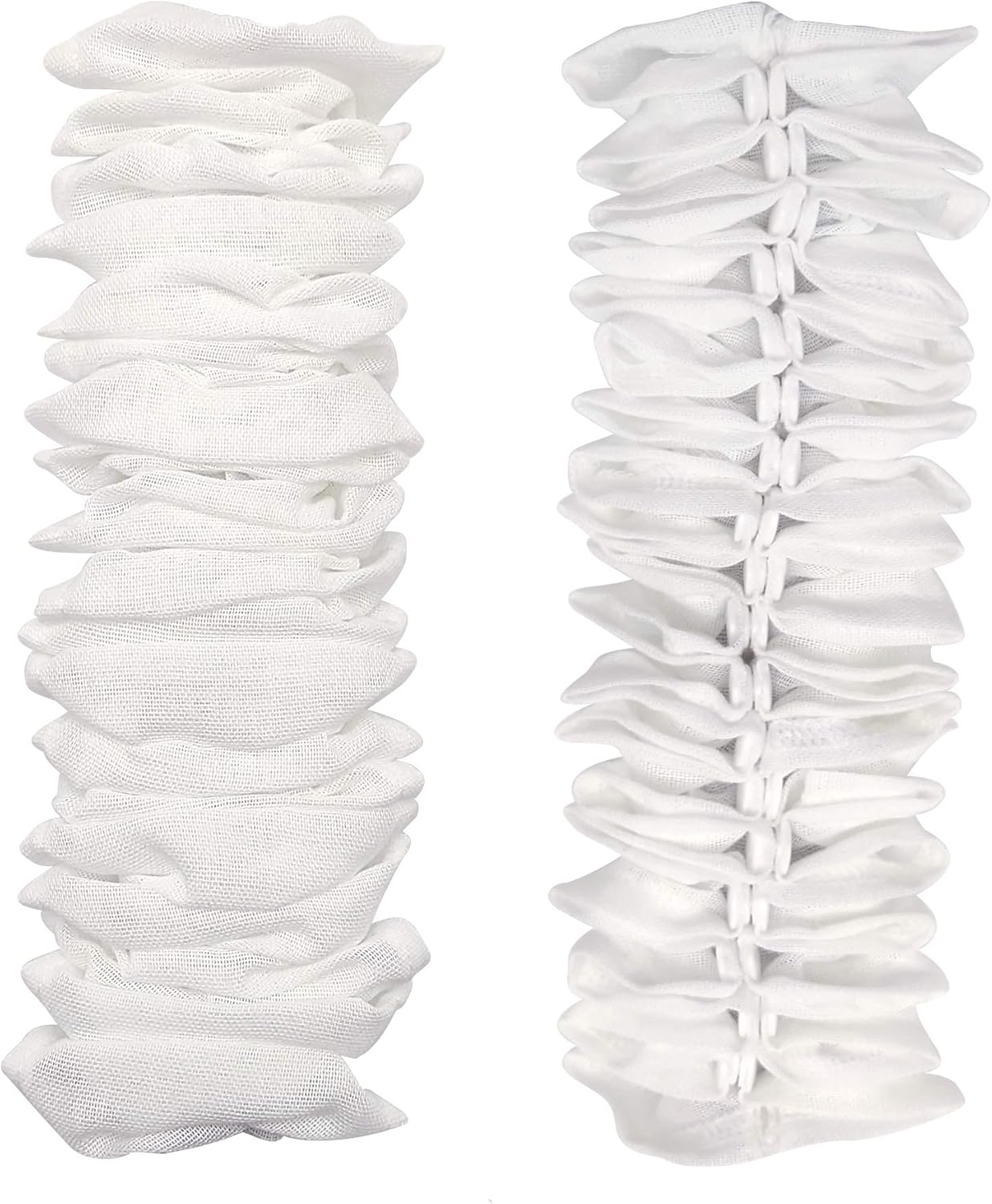 ECUDIS 2 Packs Chandelier Chain Cover Cord Cover 6 Feet, Great for Lamps, Light Fixtures, and Desks, Cable Management, White