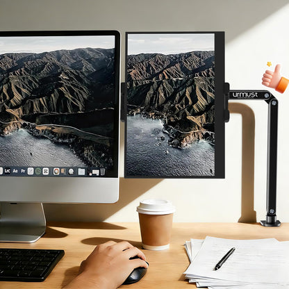 Urmust Tablet Stand for Desk, Adjustable iPad Holder for Bed, 360° Rotation, Sturdy Aluminum Tablet Arm Mount for 4.7"-15.6" iPad Pro/Air/Mini, iPhone, Galaxy Tab, for Kitchen, Work, Video Call