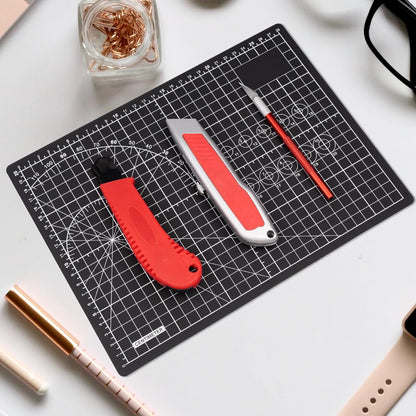 DIYSELF Cutting Mat 12in×18in, Cutting Mats for Crafts, Self Healing Cutting Mat A3, Fabric Cutting Mats Double Side for Sewing, Quilting, Craft Mat for Desktop, Matting & Mounting Materials
