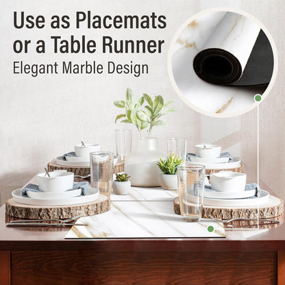 RIMONA'S Heat Resistant Cork Placemats Set of 4 - Natural Fine Cork, Waterproof, Heat Proof Table Protector, Non-Slip, Ideal for Gifting, Mother-in-Law Gift, All-Natural Hard Placemats