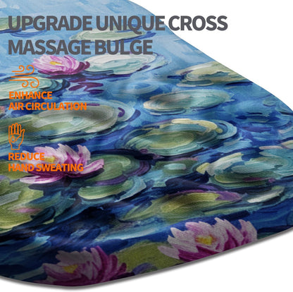 Ergonomic Slope Mouse Pad Wrist Support, Wrist Rest Mousepad for Carpal Tunnel Pain Relief with Massage Bulge and Slow Rebound Memory Foam (12x8 inch, Black)