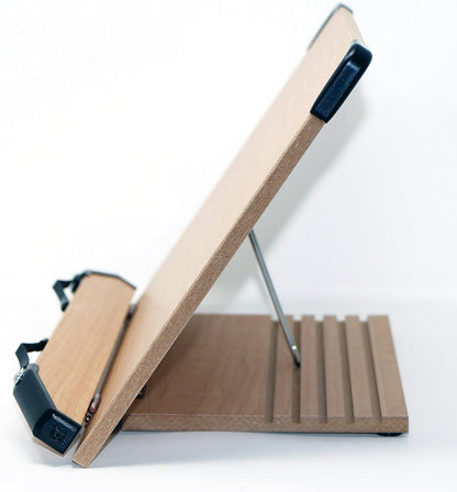 BS1500 11.8x8.5 Portable Adjustable Foldable Bookstand Holder for Reading Hands Free Large Thick Heavy Textbooks Cookbooks Tablets