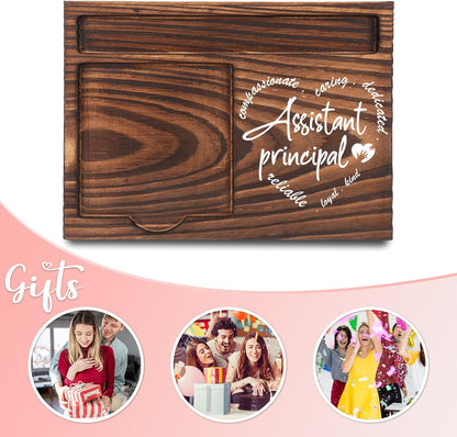 Inspirational Motivational Gifts, Encourage Gifts, Recovery Gifts, Little Reminders Sticky Note Holder, Post-it Note Dispenser for Desk, Wooden Post-it Note & Pen Holder 6.5" x 4.7" - FTA121