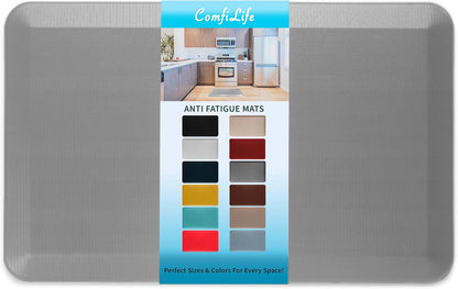 ComfiLife Anti Fatigue Floor Mat – 3/4 Inch Thick Kitchen Mats for Floor, Standing Desk Mat, Kitchen Rug – Comfort at Home, Office – Durable – Stain Resistant – Non-Slip Bottom (20" x 32", Black)