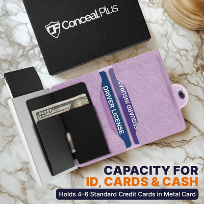 Conceal Plus Wallet Finder Slim Tracker, 5-Year Battery Life - Never Needs Charging, Track Wallet, Backpack, Luggage and More, Works with Apple Find My iOS Only (Android Not Supported)