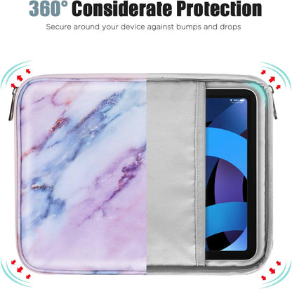TiMOVO 9-11" Tablet Sleeve Bag for iPad 11-inch A16 2025, iPad 10.9"/10.2"| Air 11 Inch/5th/4th Gen. 10.9", Galaxy Tab A9+/A11Plus 11", Protective Bag with Pocket, Black