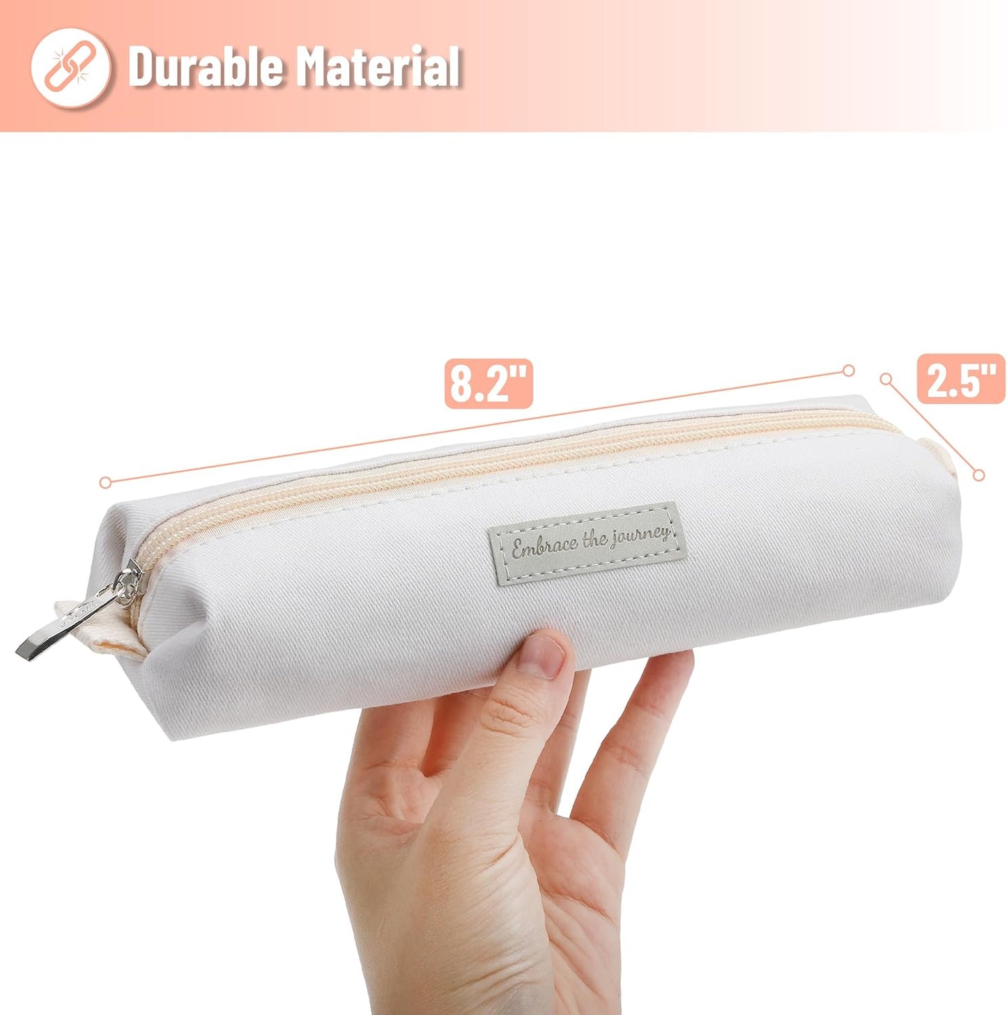 Mr. Pen- Cute Pencil Case Pouch, Multipurpose Canvas Bible Pencil Pouch, Smooth Zipper, Premium Material, Neat Stitches, Ideal for Stationery, Cosmetics, Electronics, School, Office, Travel