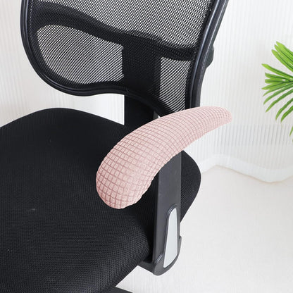 FORCHEER Office Chair Armrest Covers 12-15 Inch Velvet Elastic Black Arm Rest Covers for Desk Computer Chairs Washable