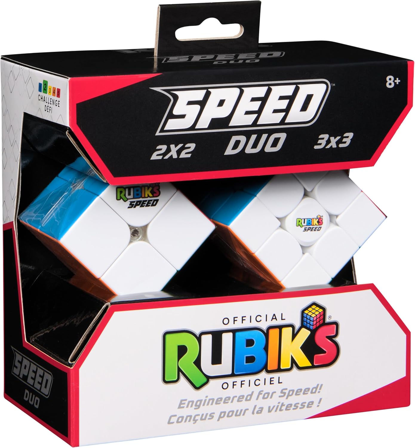 Rubik’s Cube, Timer Stand, Clear Display Device for WCA Speedcubers, Track Your Time to Solve Brain Teaser Puzzle for Adults, Problem-Solving Brain Teaser Fidget Toy for Kids, Ages 8 & Up