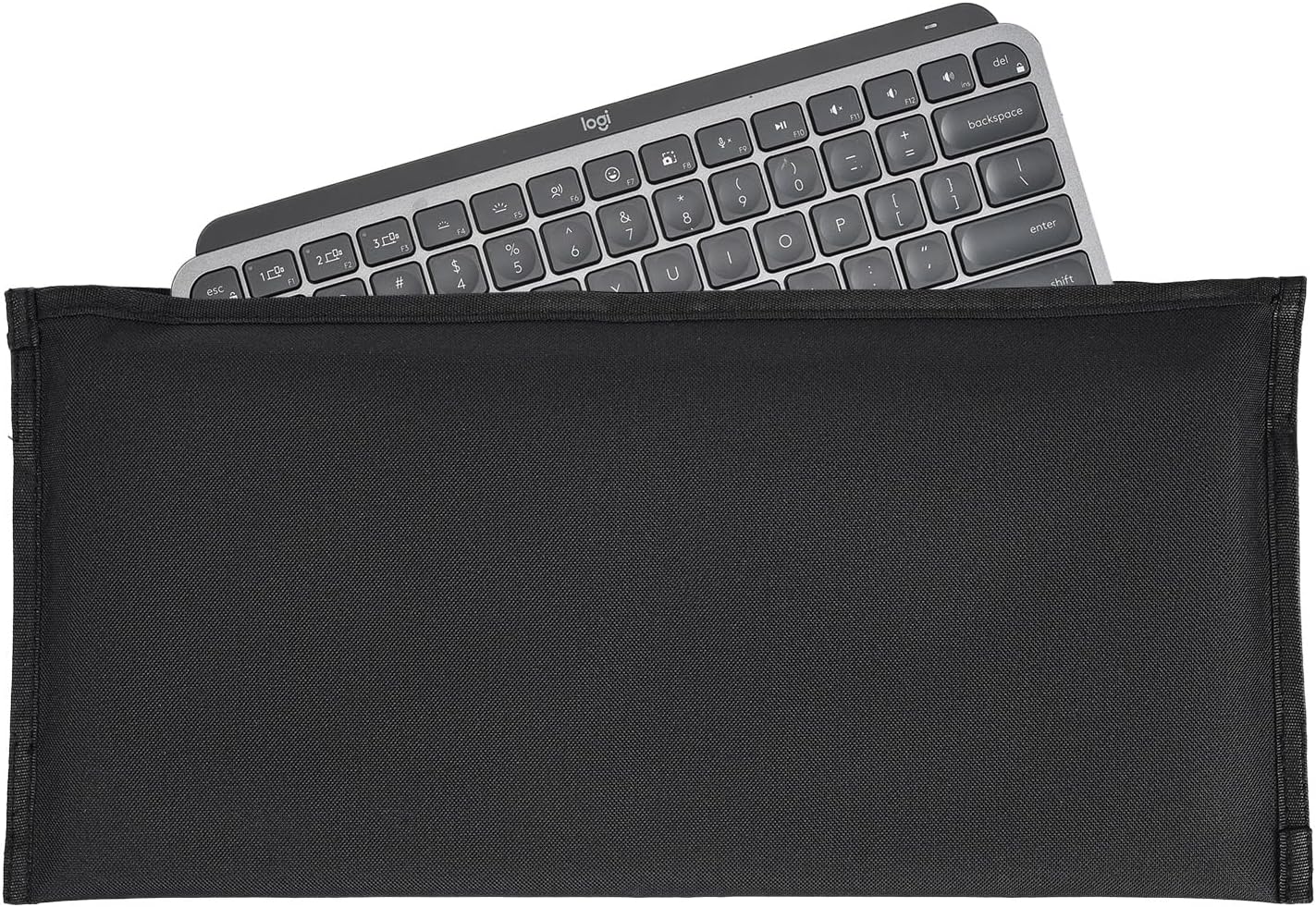 imComor Keyboard Dust Cover Sleeve Bag for Universal 60% 75% 80% Wireless/Wired Gaming PC Computer Keyboards Dust Cover, Logitech/Dell/Corsair/Redragon/Arteck/Apple Keyboard Protector-Black