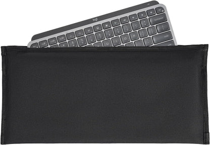 imComor Keyboard Dust Cover Sleeve Bag for Universal 60% 75% 80% Wireless/Wired Gaming PC Computer Keyboards Dust Cover, Logitech/Dell/Corsair/Redragon/Arteck/Apple Keyboard Protector-Black