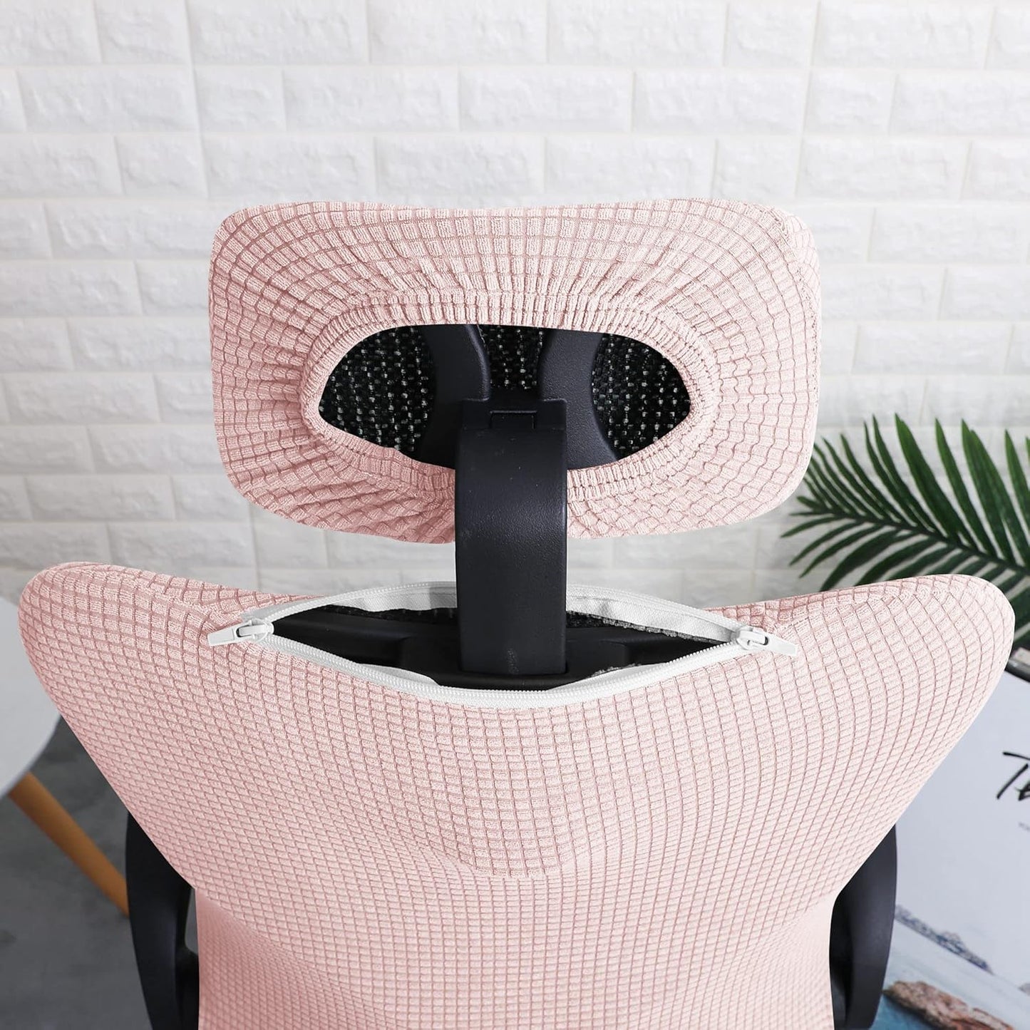 FORCHEER Office Chair Armrest Covers 12-15 Inch Velvet Elastic Black Arm Rest Covers for Desk Computer Chairs Washable
