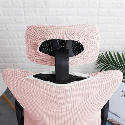 FORCHEER Office Chair Armrest Covers 12-15 Inch Velvet Elastic Black Arm Rest Covers for Desk Computer Chairs Washable