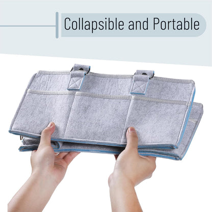 Mr. Pen- Baby Diaper Caddy Organizer, Gray, Medium, Nursery Storage Bin and Car Organizer for Diapers and Baby Wipes