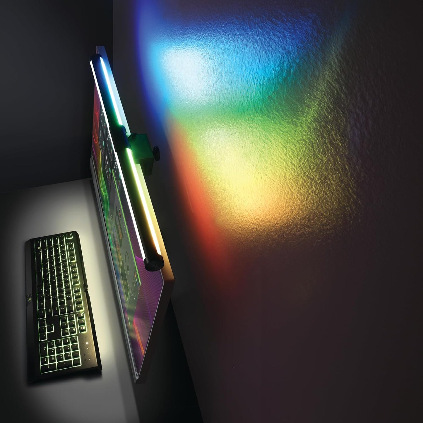 Monster Duo Monitor Light Bar: Reduce Glare, Enhance Comfort, Boost Style, Level Up Your Gaming Atmosphere