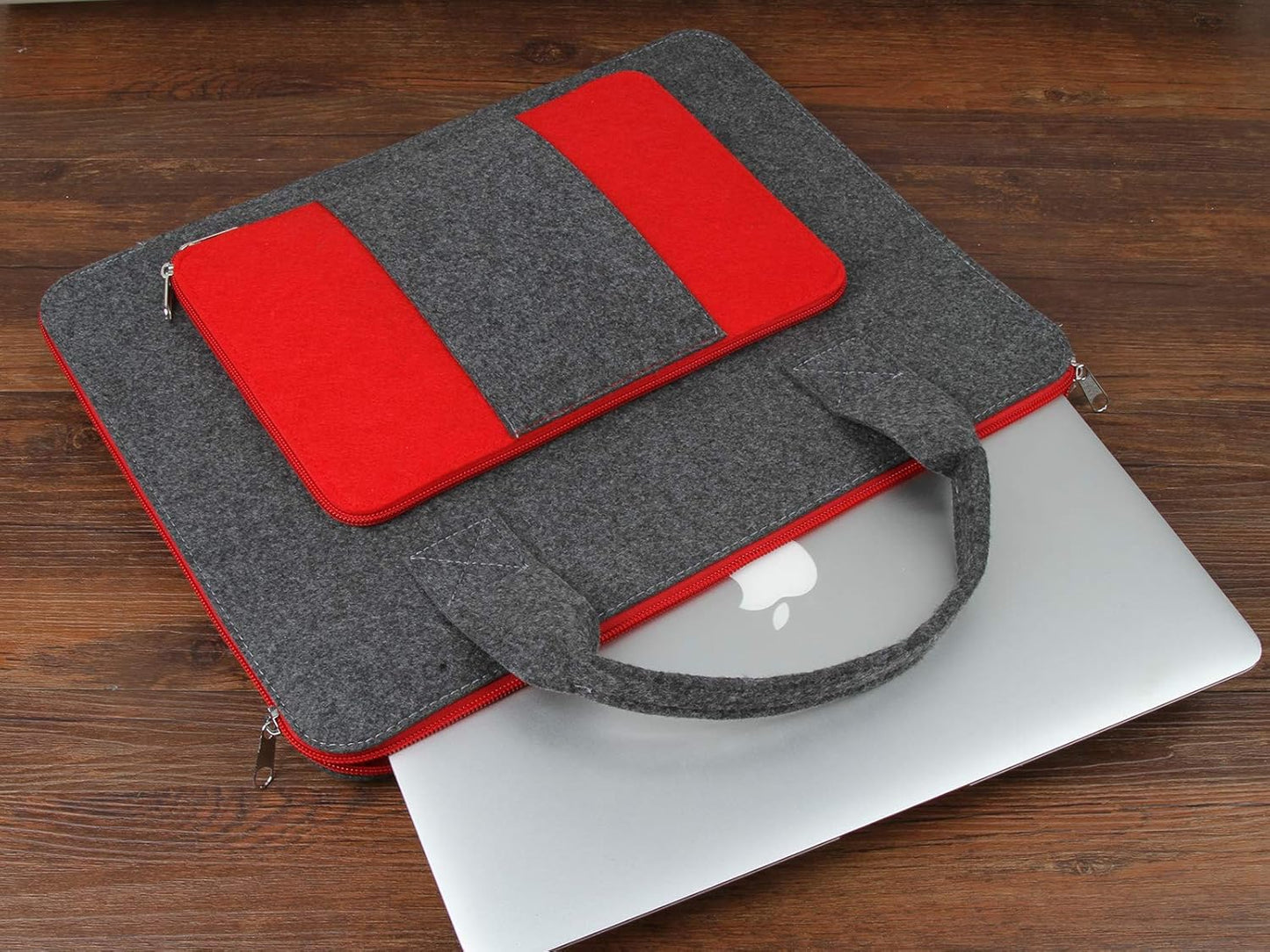 Felt Case Painting Carrying Laptop Case Shockproof Storage Led Light Pad Bag 14.5 x 10.75 Inch Painting Board Leaf Look Weeding Light Box Tools Accessories (For Small Size Light Pad)