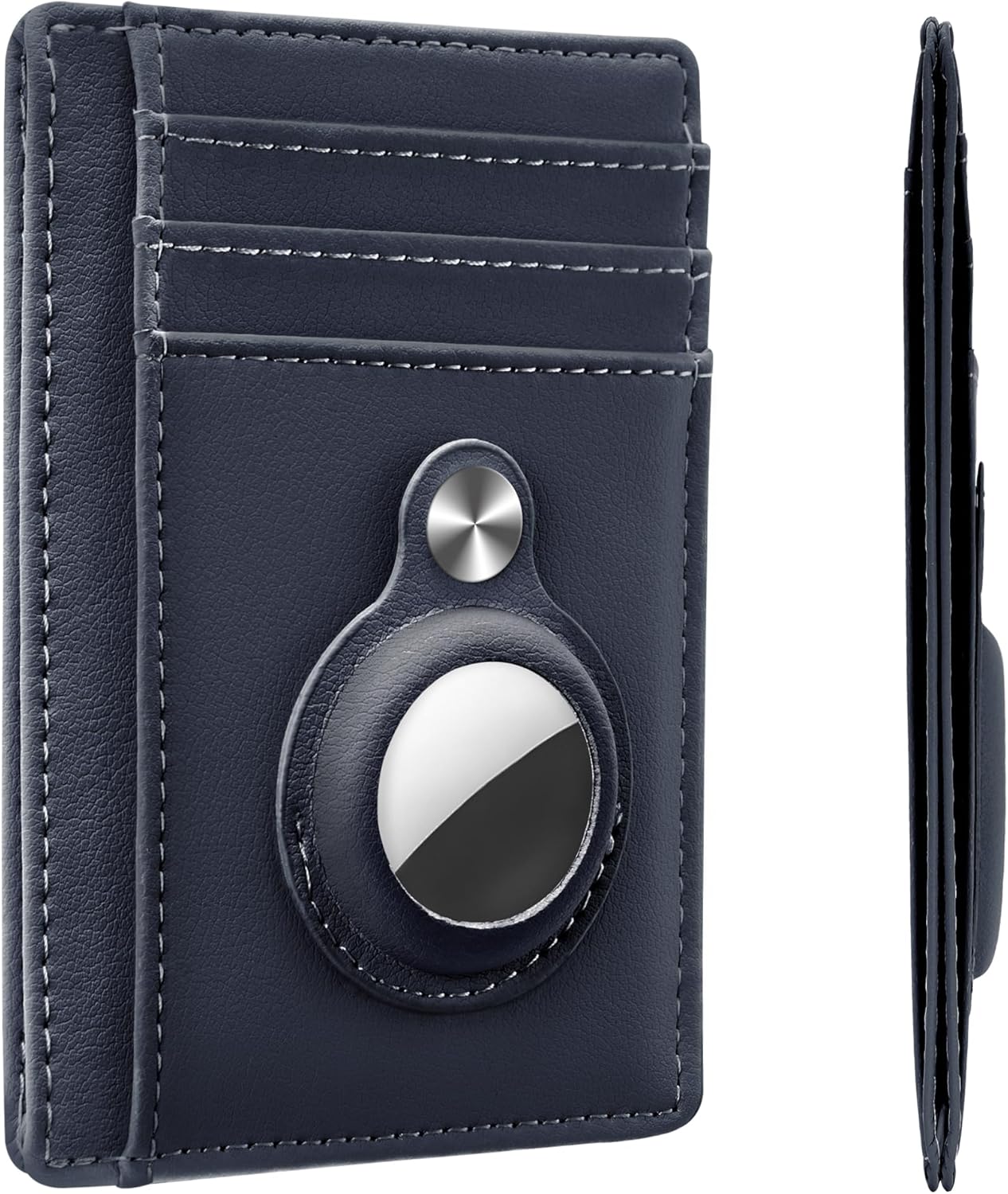 Slim Minimalist Front Pocket Air Tag Wallet, RFID Blocking Card Holder Wallet with Airtag Holder
