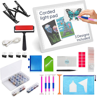 iVyne Rechargeable A4 Light Pad for Tracing & Weeding - LED Light Board for Weeding Vinyl - for Cricut Vinyl Weeding Tools - Ultra-Thin & Portable - Perfect for Artists & Crafters - Pink