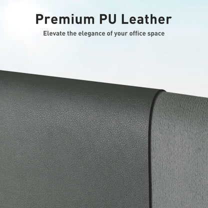 Aothia Leather Desk Pad Protector, Mouse Pad, Office Desk Mat, Non-Slip PU Leather Desk Blotter, Laptop Desk Pad, Waterproof Desk Writing Pad for Office and Home(Dark Blue,31.5" x 15.7") - Colors A