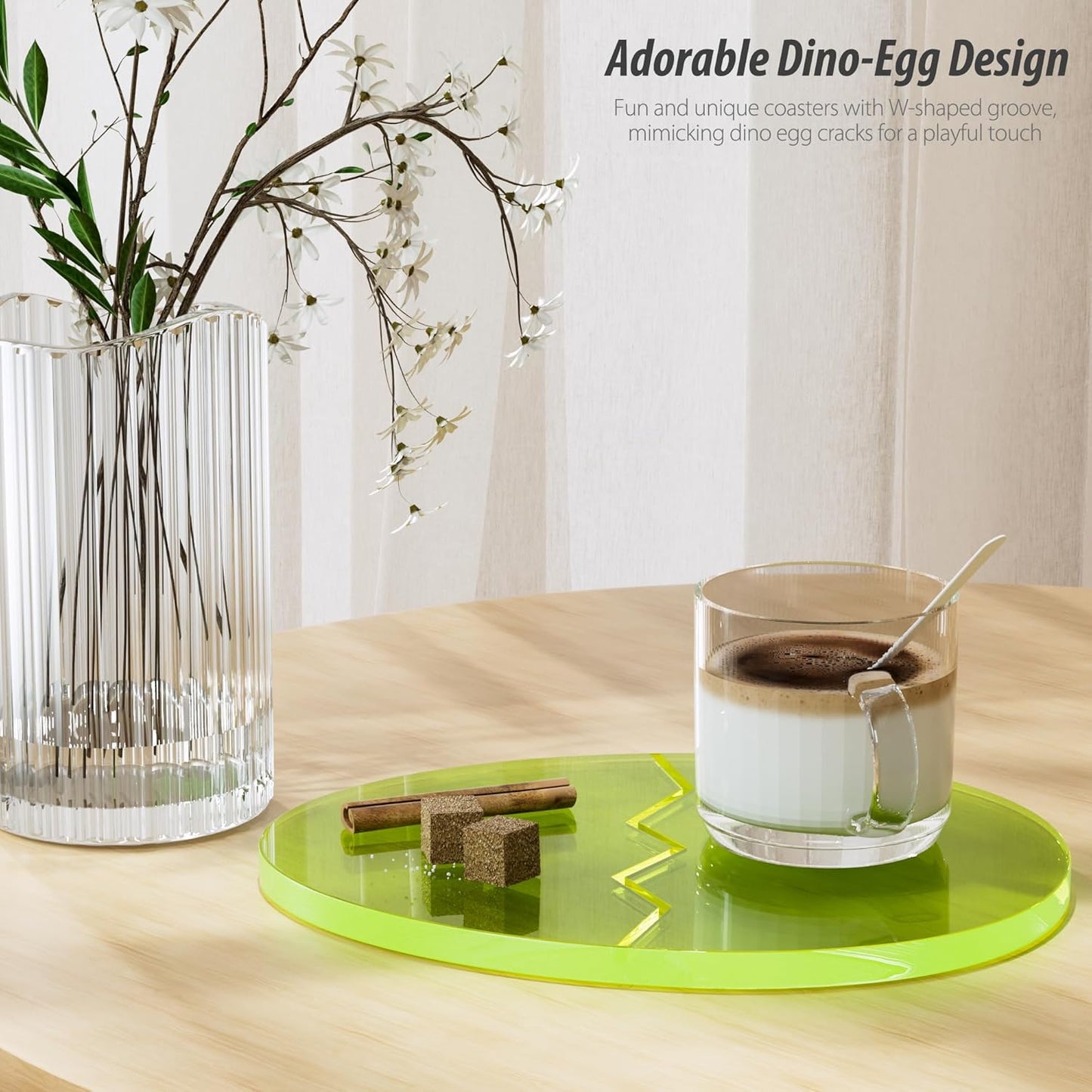 Acrylic Coaster Decorative Plates, Irregular Bar Drink Coaster, Clear Cloud Shape Coffee Cup Coaster, Perfect for Tabletop Protection and Accessories Display.(Gold)