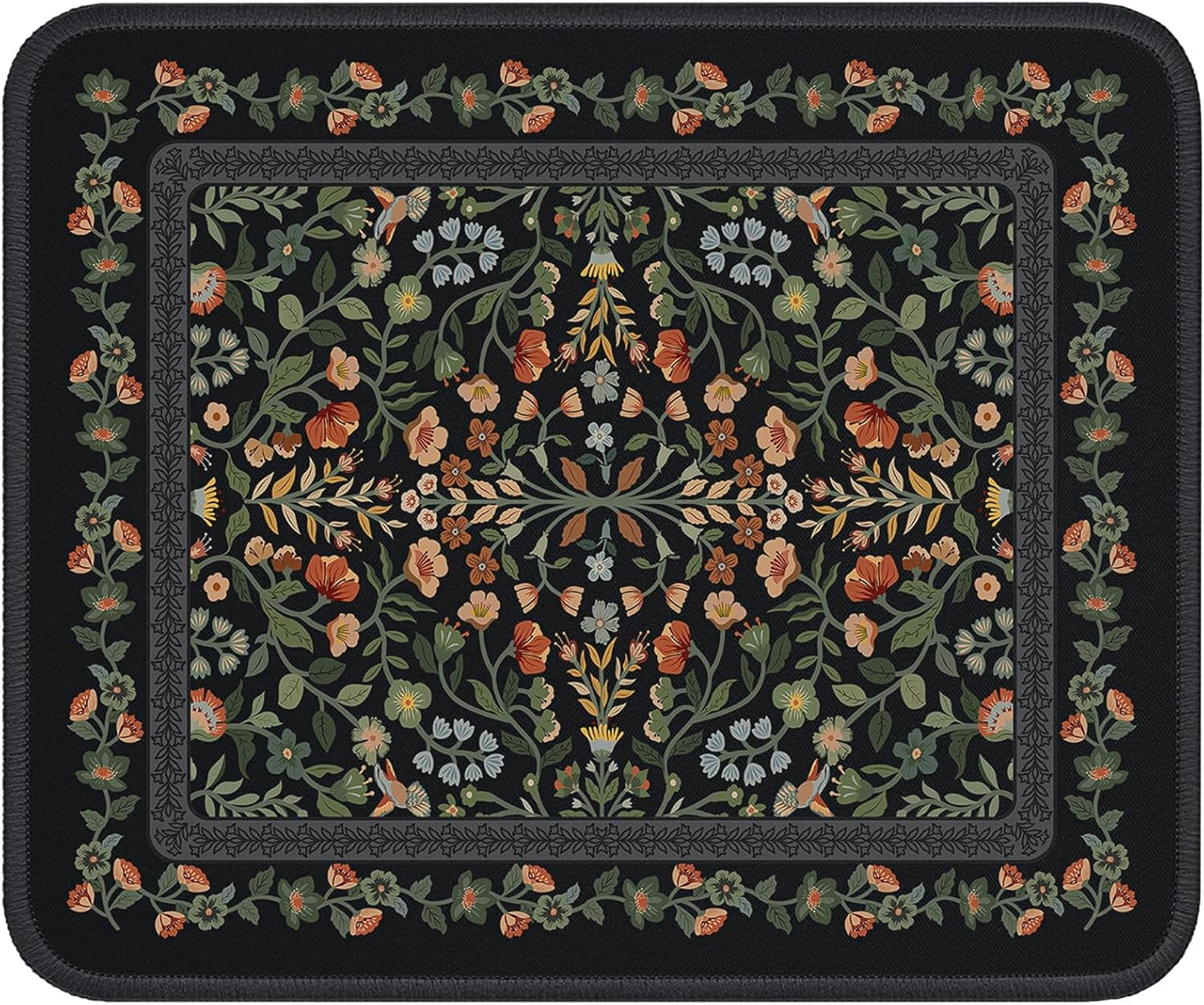 iCasso Desk Mat for Keyboard and Mouse, Large Mouse Pad, Desk Pad Mat, Anti-Slip Big Mousepad with Stitched Edges for Computer Desktop(Deep Green)