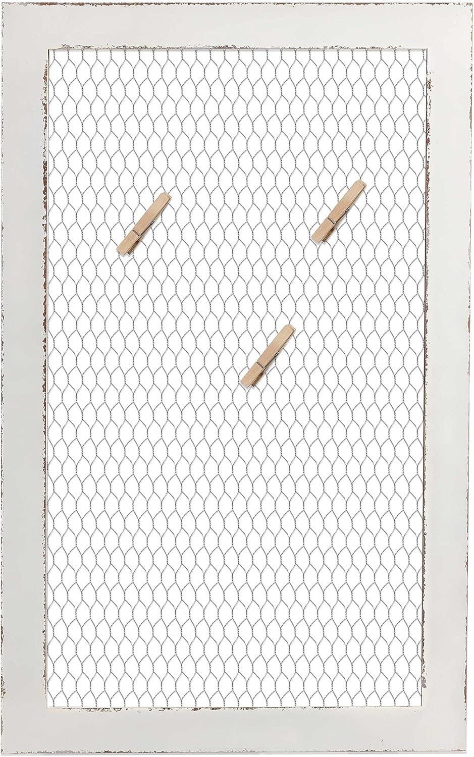 SOFE Farmhouse Memo Board Chicken Wire Frame, Black Large Bulletin Boards for Walls, Hanging Photo Display Board or Jewelry Organizer Wall Grid Panels, Decorative Vision Board for Desktop Office
