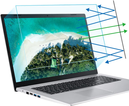 F FORITO 2-Pack 15.6 Inch Anti Blue Light Laptop Screen Protector, Eye Protection Anti Glare Matte Computer Screen Cover for 15.6" Laptop with 16:9 Aspect Ratio, Reduce Eye Strain and Touch Sensitive