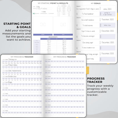 Clever Fox Fitness & Food Journal – Nutrition & Workout Planner for Women & Men – Diet & Gym Exercise Log Book with Calendars, Diet & Training Trackers - Undated, A5 Size, Hardcover (Forest Green)