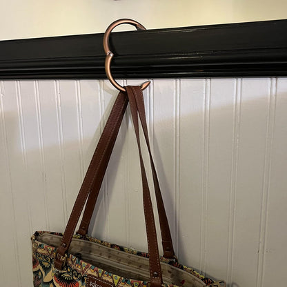 Clipa Bag Hanger - The Ring that Opens Into a Hook, Closes Automatically | Hangs Almost Anywhere in Just 1/2" of Space | Holds 33 lbs | 9 Styles | 3 yr Warranty