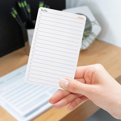 Notsu Dot Grid Desk Notepad 2 Pack | Minimalist Dotted Memo Mouse Pads with Premium Thick Paper, Small 5.5" x 8.5"