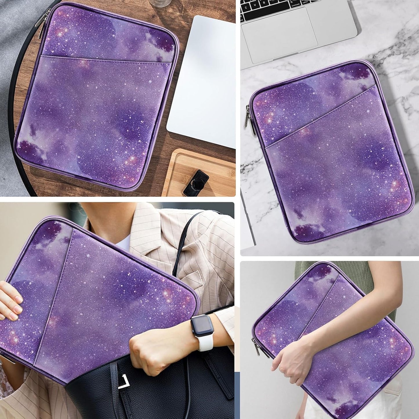 MoKo 9-11 Inch Tablet Sleeve Case, Fits New 11inch iPad Air M4/Pro M5, iPad A16 11", i-Pad 10/9/8/7th/Air 5/4th 10.9"/10.2", Tab S9/S8 11", Protective Bag Carrying Case with Pocket, Dark Gray