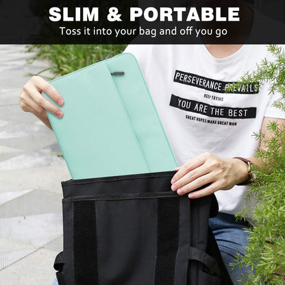 MoKo 9-11 Inch Tablet Sleeve Bag Carrying Case Fits iPad Pro 11 M5/Air M3, iPad A16 2025, i-Pad 10th 10.9, i-Pad 9/8/7th Gen 10.2, iPadAir 5/4th 10.9, Tab S8 11"/Tab A 10.1,Cloudy Pink