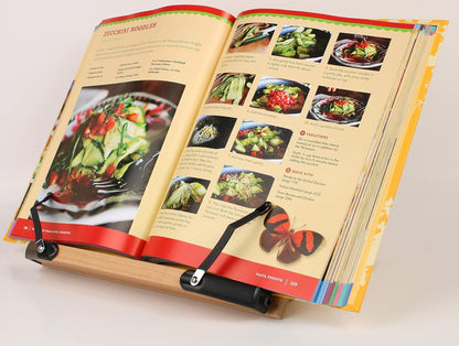 BS1500 11.8x8.5 Portable Adjustable Foldable Bookstand Holder for Reading Hands Free Large Thick Heavy Textbooks Cookbooks Tablets