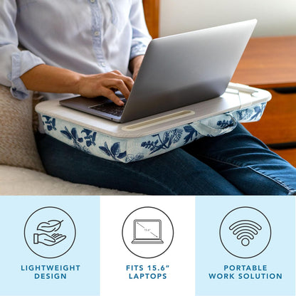 LAPGEAR Designer Lap Desk with Phone Holder and Device Ledge - Arrow Stripes - Fits up to 15.6 Inch Laptops - Style No. 45411