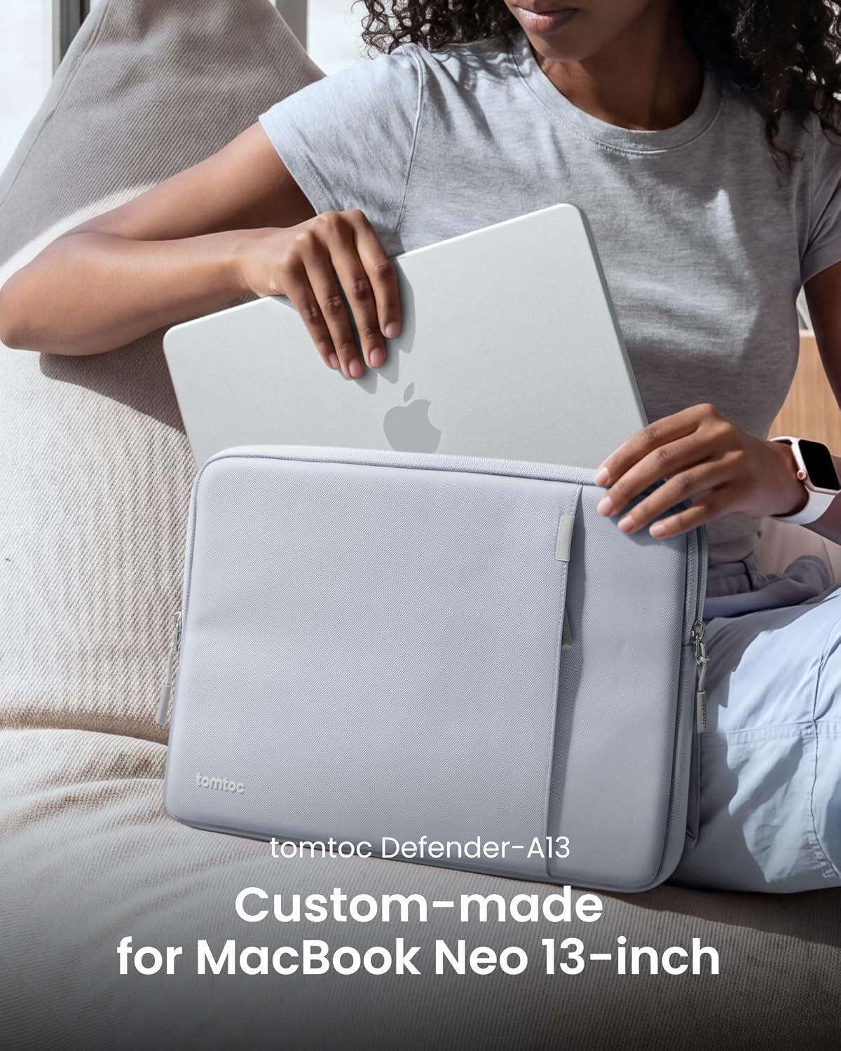 tomtoc 360° Protective Tablet Sleeve for 2026 iPad Air 11-inch (M4/M3/M2), iPad Pro 11-inch (M5/M4/4th/3rd/2nd/1st Gen) with Magic Keyboard/Smart Keyboard Folio, 11" iPad Water-Resistant Tablet Case