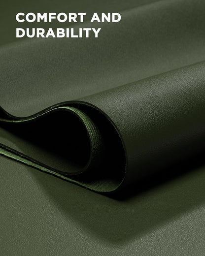 YSAGi 35.4" x 17" Large PU Leather Desk Mat for Keyboard and Mouse - Waterproof Non-Slip Desk Pad Protector for Office, Home, Writing Desk, Black