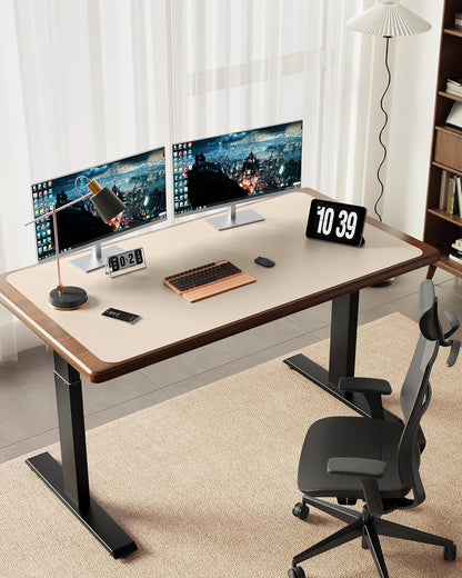 YSAGi 35.4" x 17" Large PU Leather Desk Mat for Keyboard and Mouse - Waterproof Non-Slip Desk Pad Protector for Office, Home, Writing Desk, Black