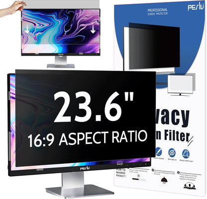 Peslv 15.6 Inch Laptop Privacy Screen Compatible With Lenovo Hp Dell Acer Asus Thinkpad Envy Xps, 16:9 Aspect Removable Anti Glare Blue Light Filter Protector, 15 In Computer Monitor Security Shield